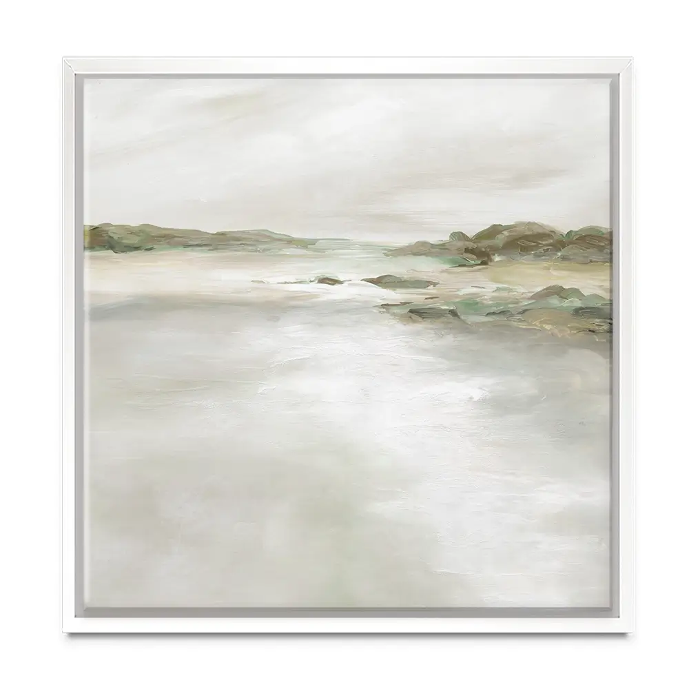 Gentle Coastline Square Canvas Print Gentle Coastline Square Canvas Print wall art product Carol Robinson
