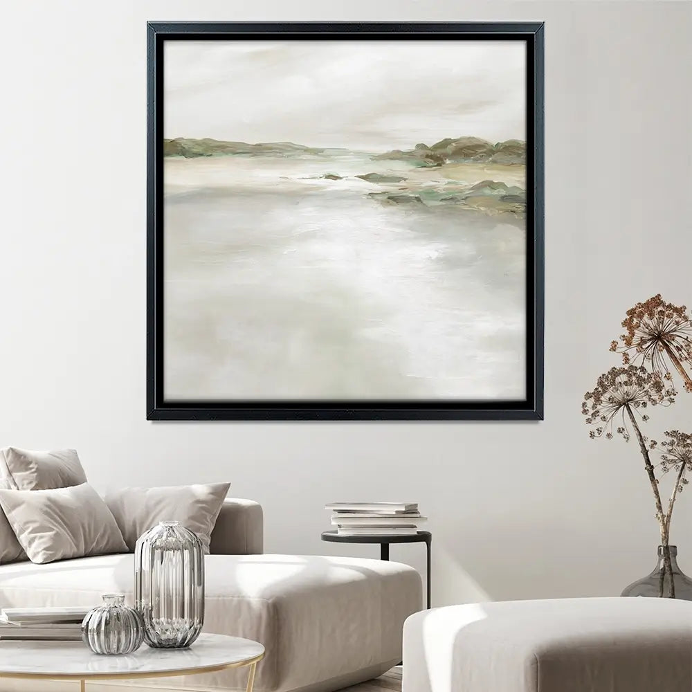 Gentle Coastline Square Canvas Print Gentle Coastline Square Canvas Print wall art product Carol Robinson