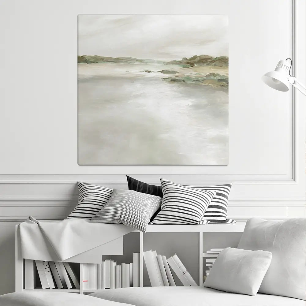 Gentle Coastline Square Canvas Print Gentle Coastline Square Canvas Print wall art product Carol Robinson