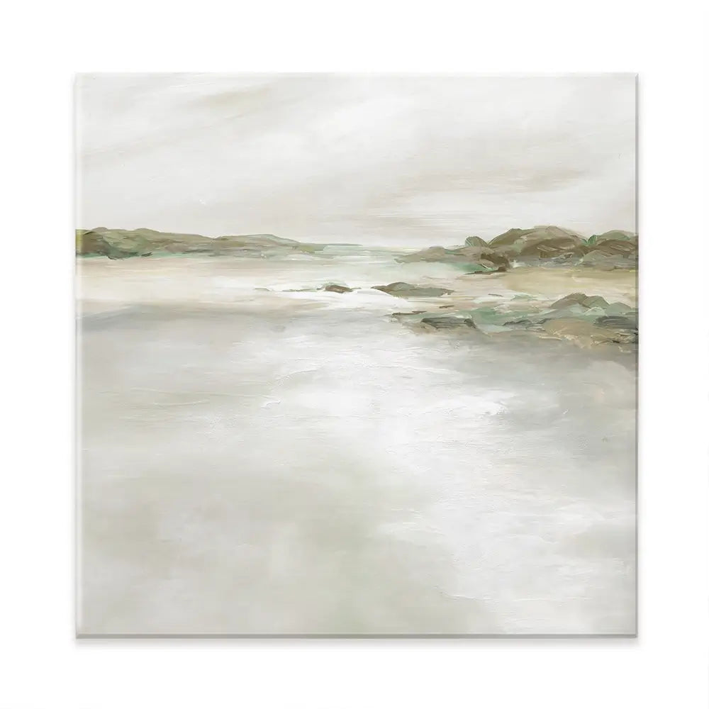 Gentle Coastline Square Canvas Print Gentle Coastline Square Canvas Print wall art product Carol Robinson