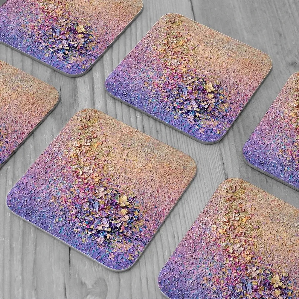 Gentle Flutter Coaster Set Gentle Flutter Coaster Set wall art product Nada Khatib