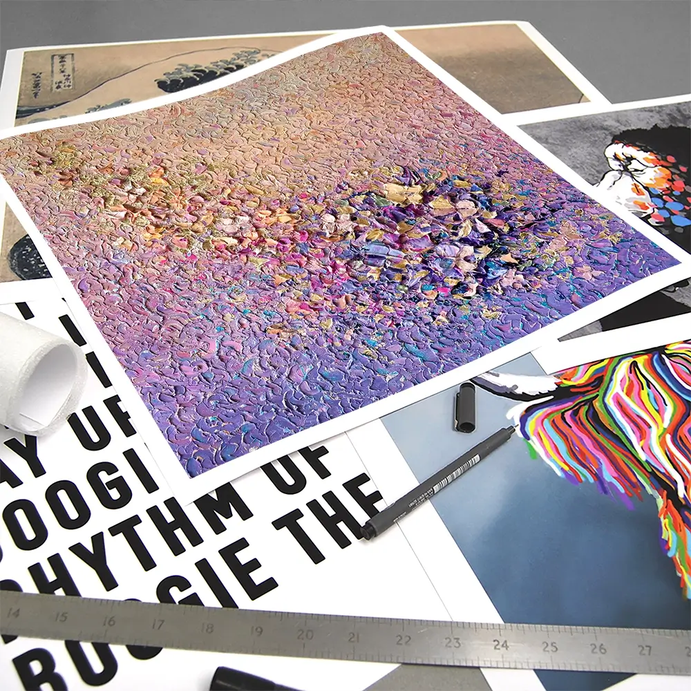 Gentle Flutter Square Art Print Gentle Flutter Square Art Print wall art product Nada Khatib