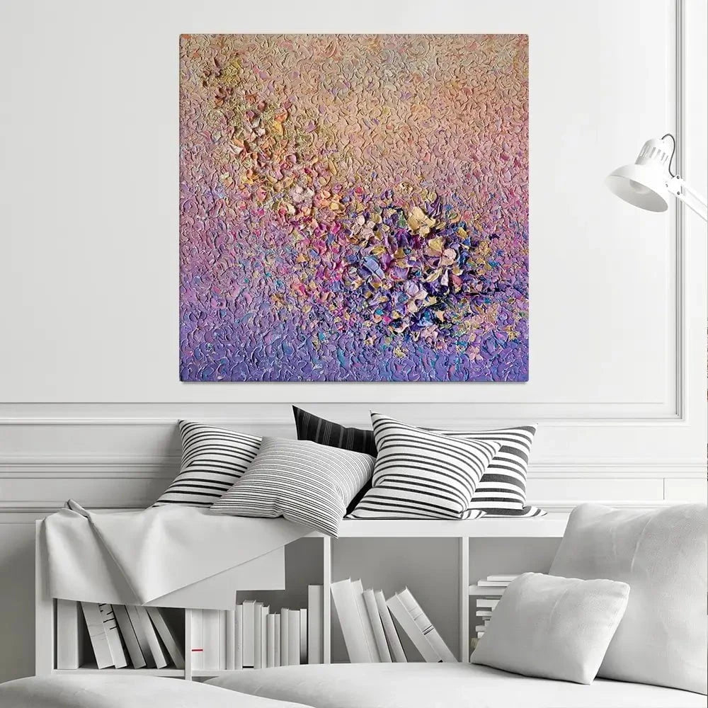 Gentle Flutter Square Canvas Print Gentle Flutter Square Canvas Print wall art product Nada Khatib