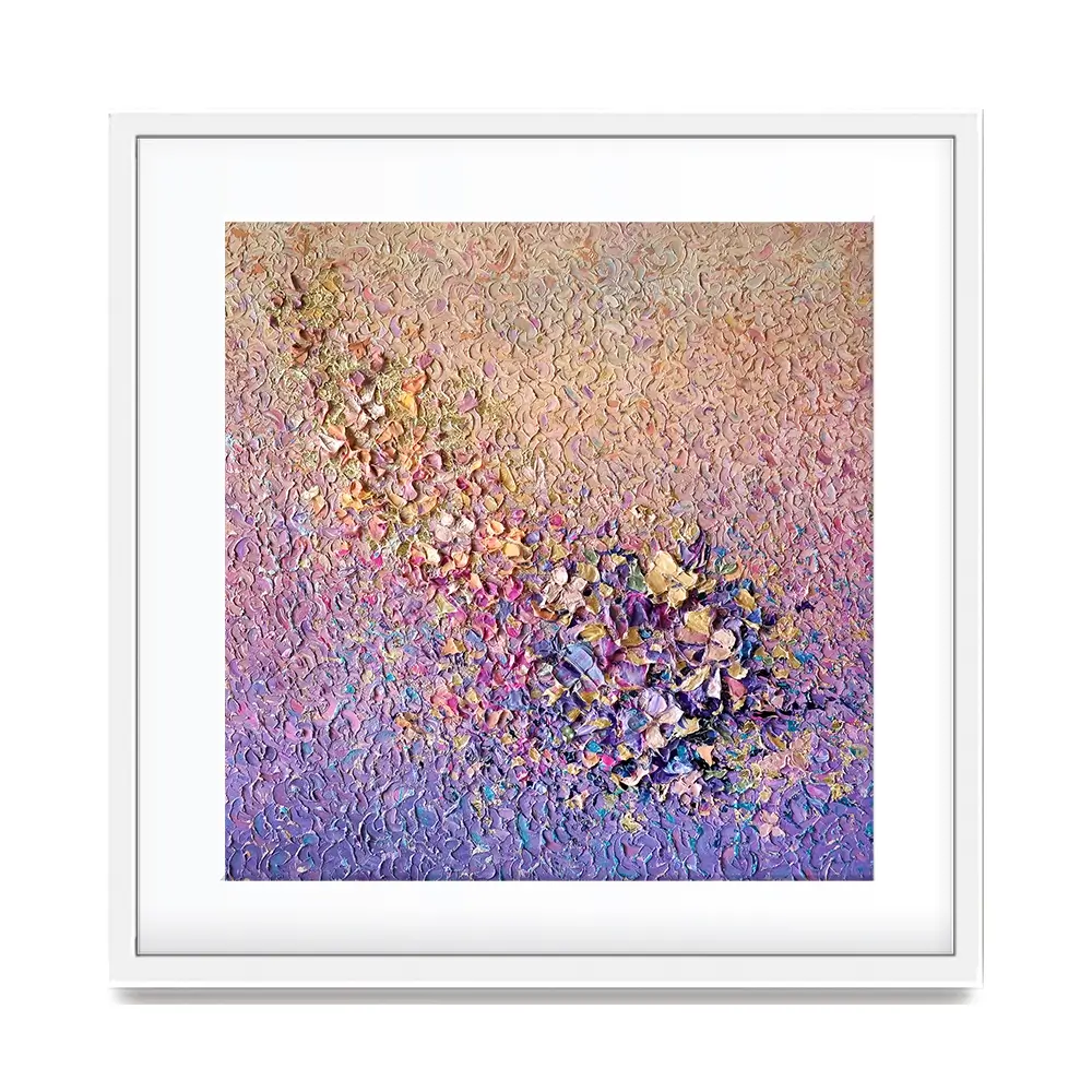 Gentle Flutter Square Framed Art Print Gentle Flutter Square Framed Art Print wall art product Nada Khatib