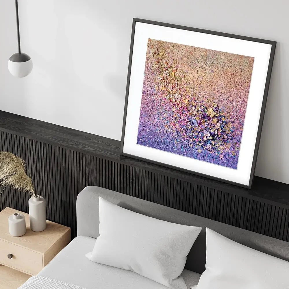 Gentle Flutter Square Framed Art Print Gentle Flutter Square Framed Art Print wall art product Nada Khatib