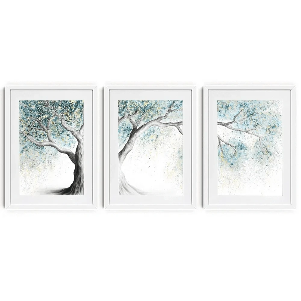 Gentle Frost Tree Framed Art Print Trio Gentle Frost Tree Framed Art Print Trio wall art product Ashvin Harrison