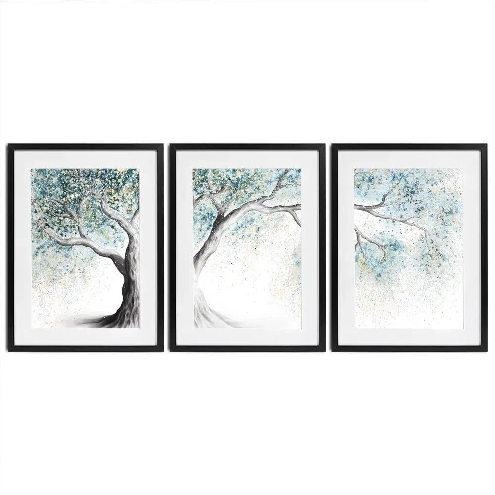 Gentle Frost Tree Framed Art Print Trio Gentle Frost Tree Framed Art Print Trio wall art product Ashvin Harrison