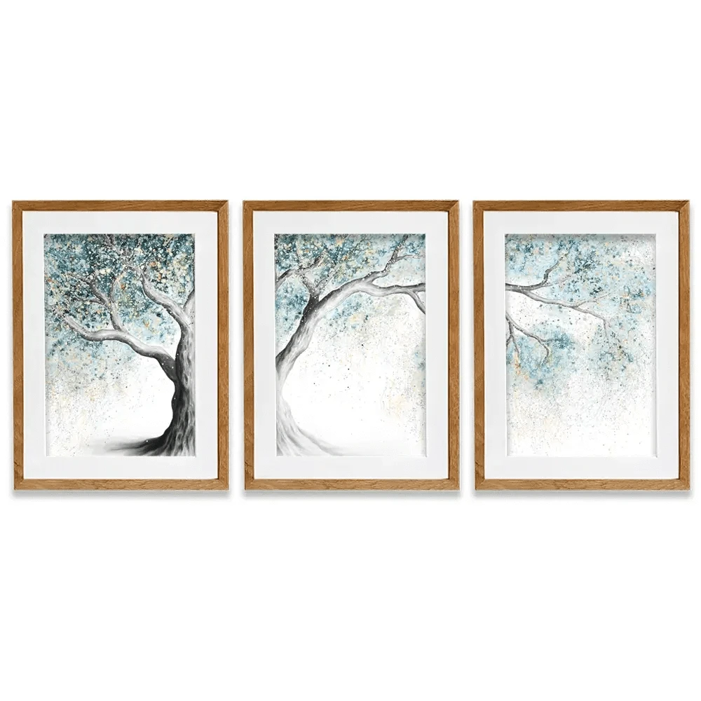 Gentle Frost Tree Framed Art Print Trio Gentle Frost Tree Framed Art Print Trio wall art product Ashvin Harrison