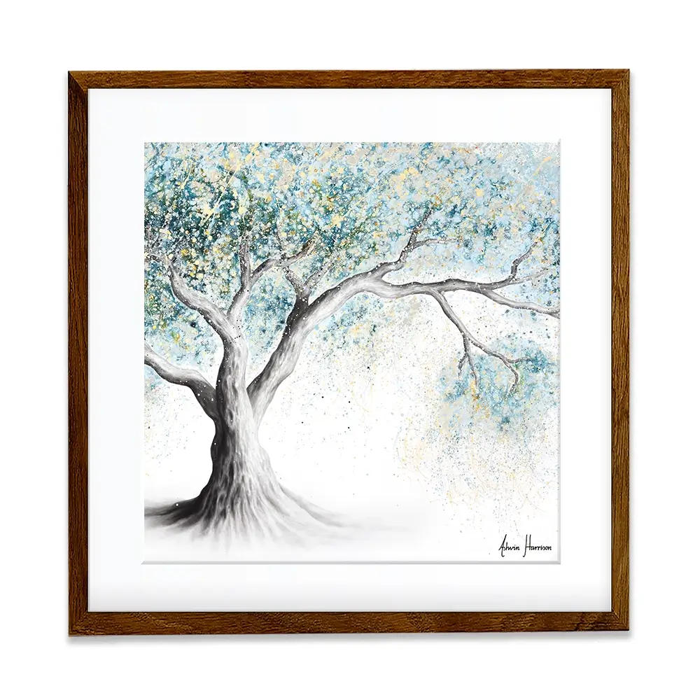 Gentle Frost Tree Square Framed Art Print Gentle Frost Tree Square Framed Art Print wall art product Ashvin Harrison