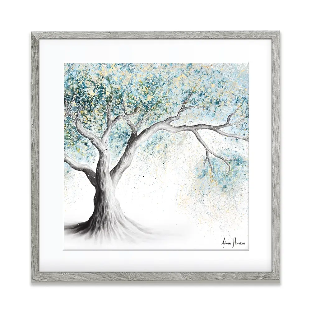 Gentle Frost Tree Square Framed Art Print Gentle Frost Tree Square Framed Art Print wall art product Ashvin Harrison