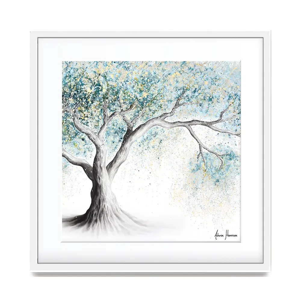 Gentle Frost Tree Square Framed Art Print Gentle Frost Tree Square Framed Art Print wall art product Ashvin Harrison