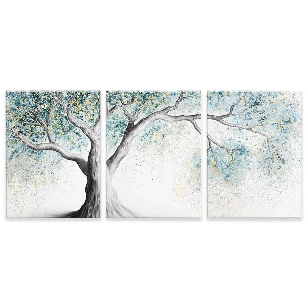 Gentle Frost Tree Trio Canvas Print Gentle Frost Tree Trio Canvas Print wall art product Ashvin Harrison