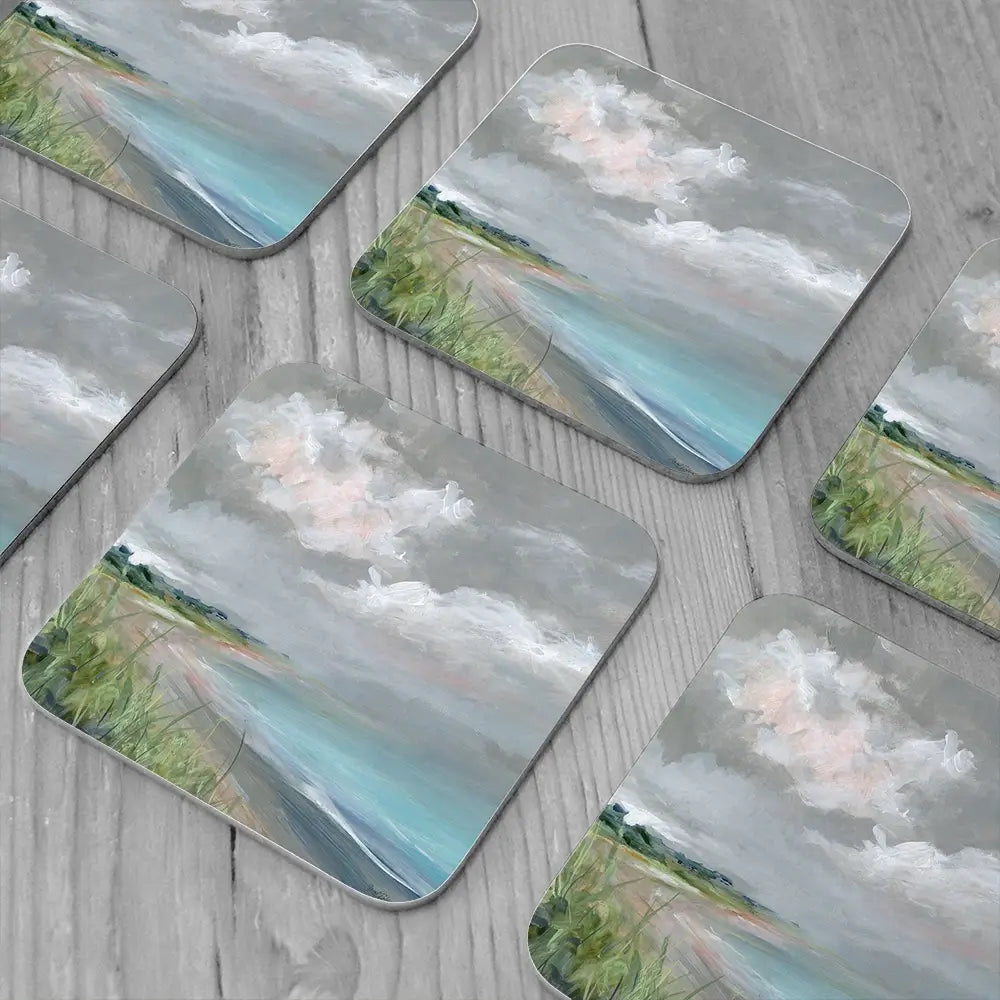 Gentle Sunrise Coaster Set Gentle Sunrise Coaster Set wall art product Carol Robinson