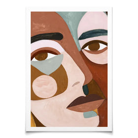 Geo Face Art Print Geo Face Art Print wall art product Victoria Borges