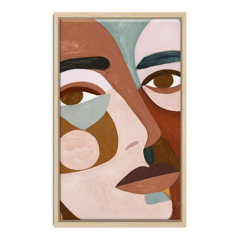 Geo Face Canvas Print Geo Face Canvas Print wall art product Victoria Borges
