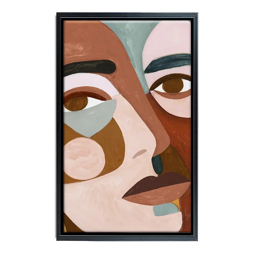 Geo Face Canvas Print Geo Face Canvas Print wall art product Victoria Borges