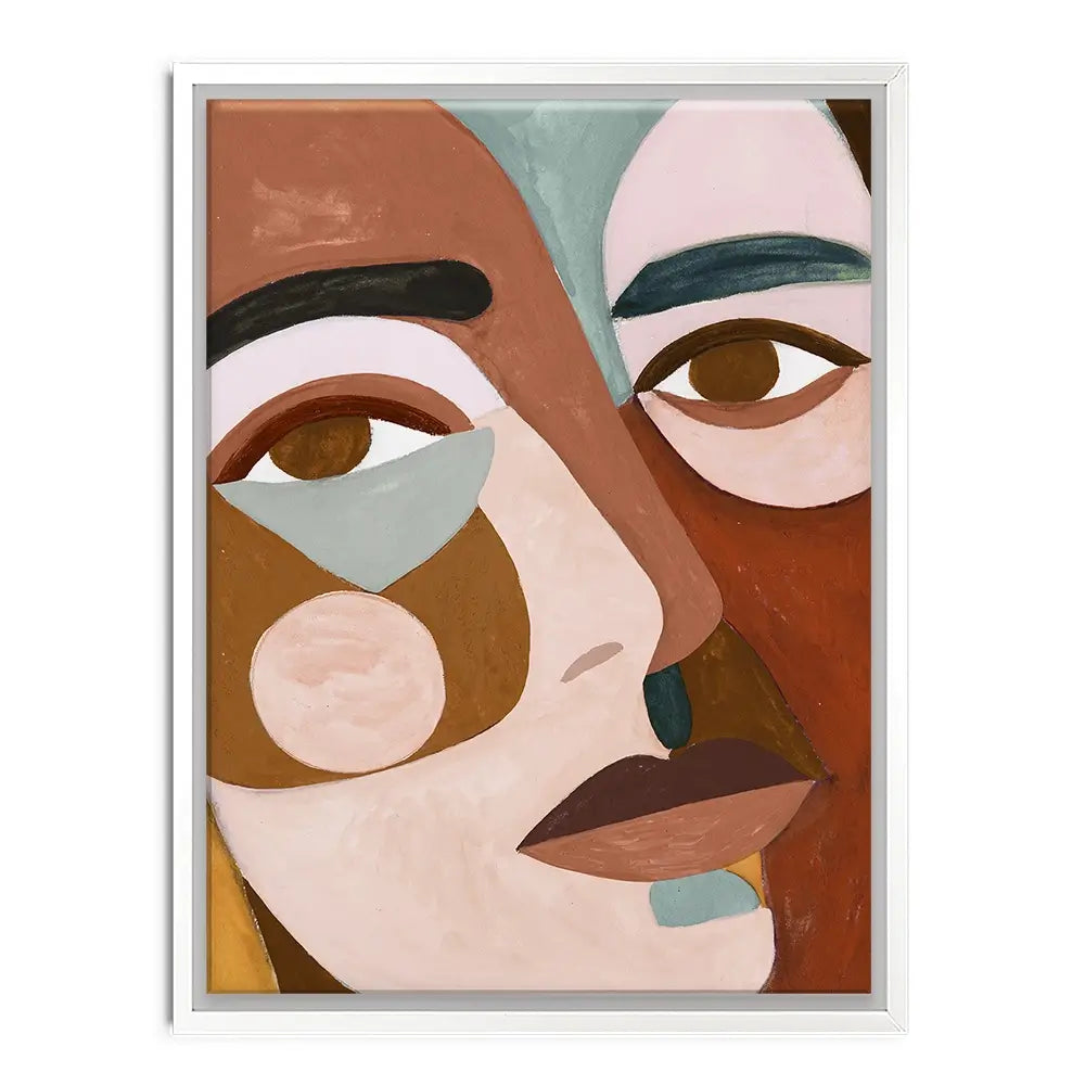 Geo Face Canvas Print Geo Face Canvas Print wall art product Victoria Borges