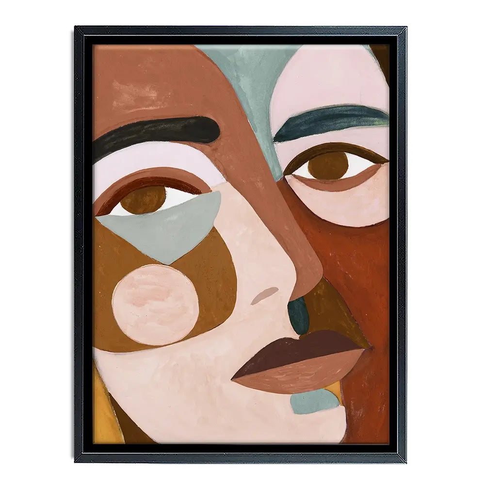 Geo Face Canvas Print Geo Face Canvas Print wall art product Victoria Borges