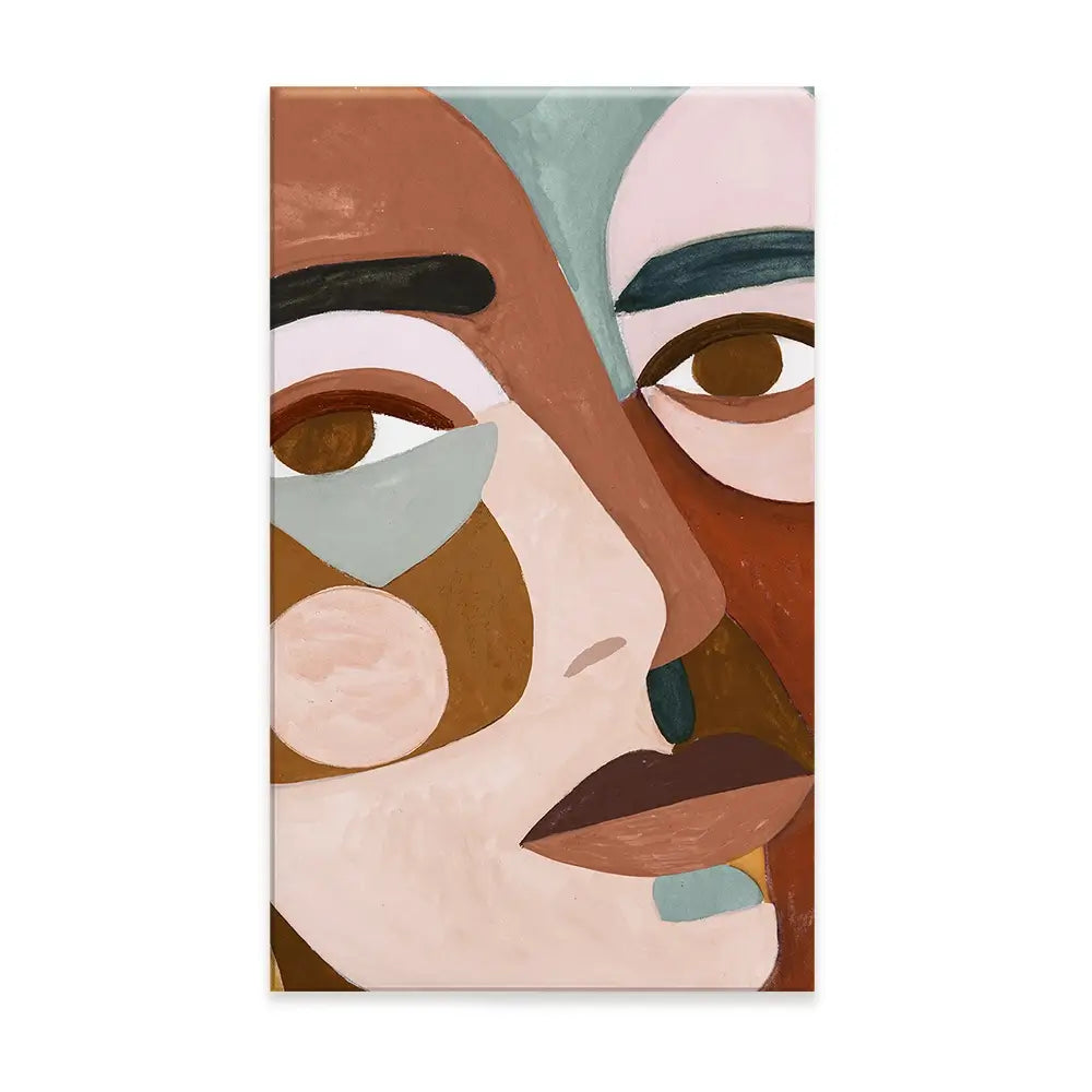 Geo Face Canvas Print Geo Face Canvas Print wall art product Victoria Borges