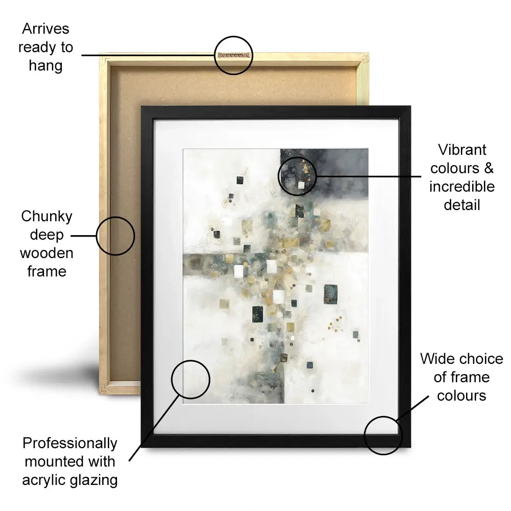 Geometric Cosmos 1 Framed Art Print Geometric Cosmos 1 Framed Art Print wall art product Chromatic Storm Studio