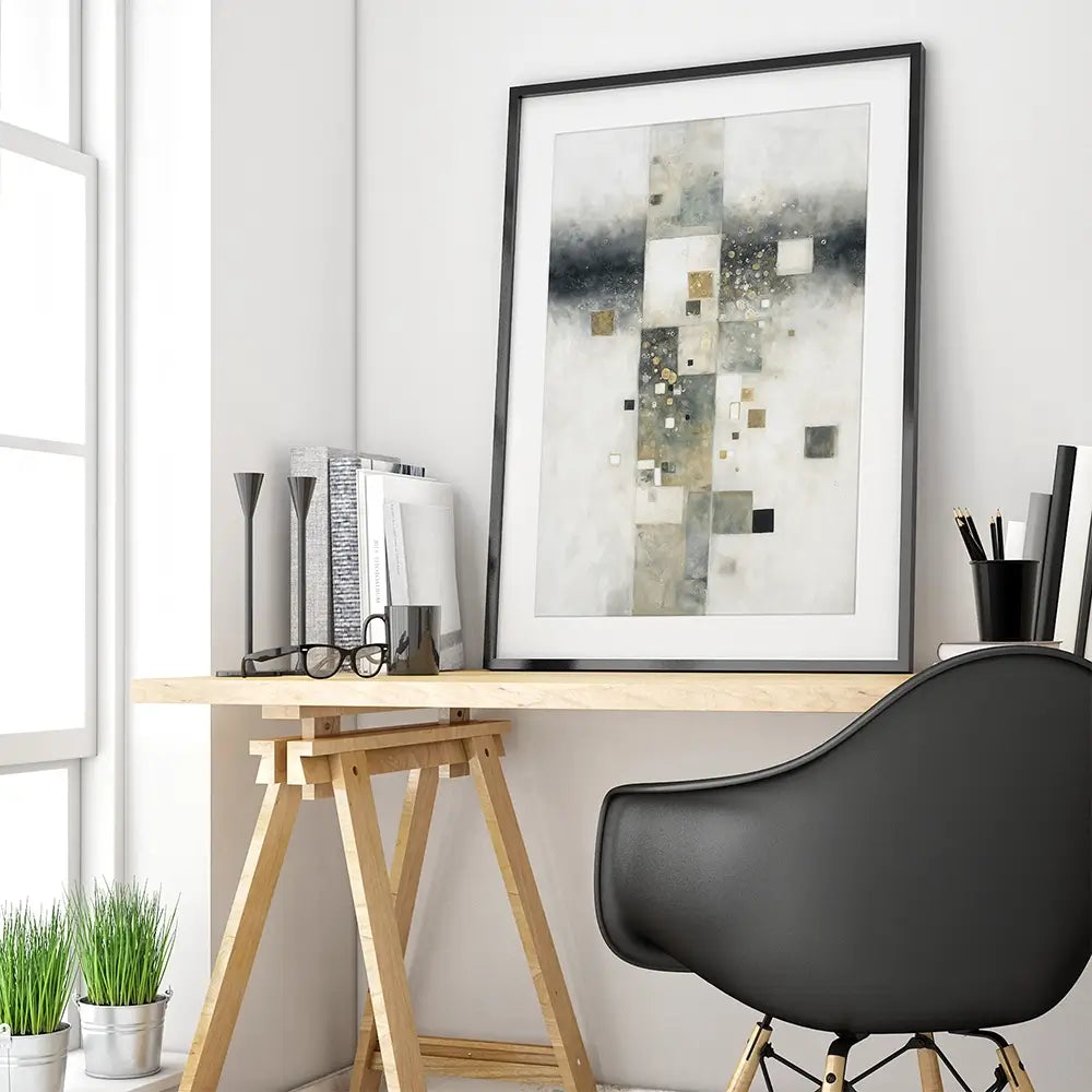 Geometric Cosmos 2 Framed Art Print Geometric Cosmos 2 Framed Art Print wall art product Chromatic Storm Studio