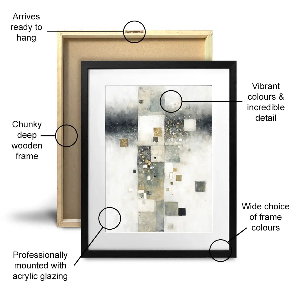Geometric Cosmos 2 Framed Art Print Geometric Cosmos 2 Framed Art Print wall art product Chromatic Storm Studio