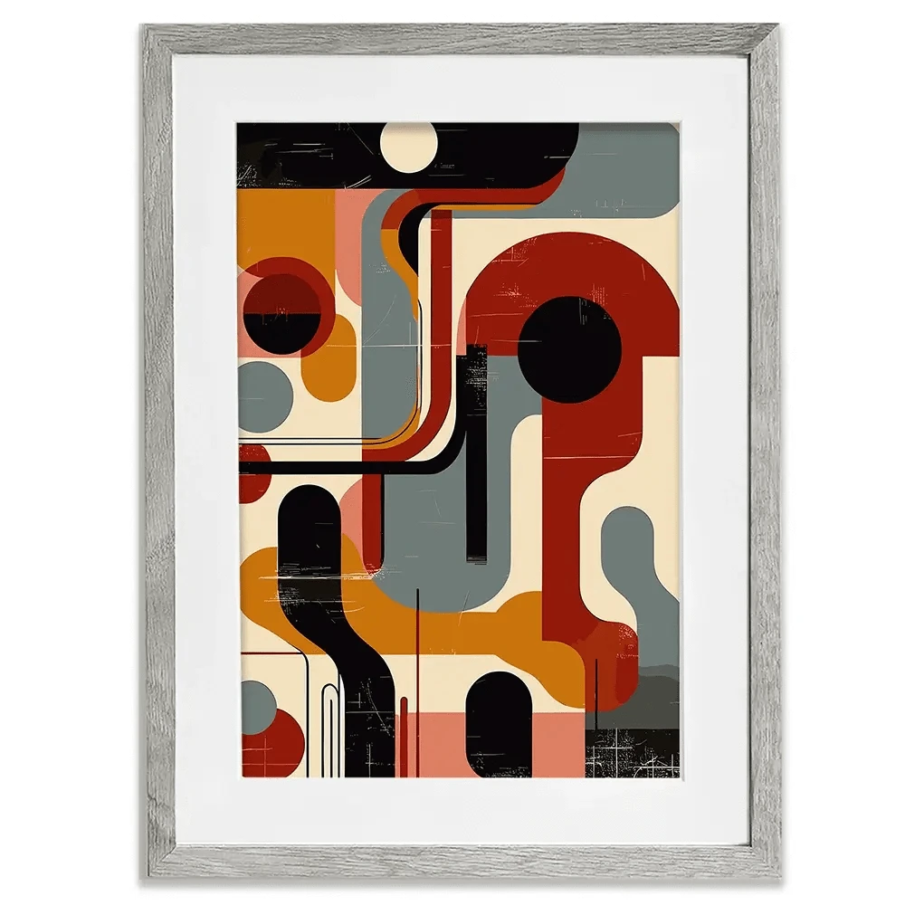 Geometric Harmony Framed Art Print Geometric Harmony Framed Art Print wall art product P & M Print Gallery