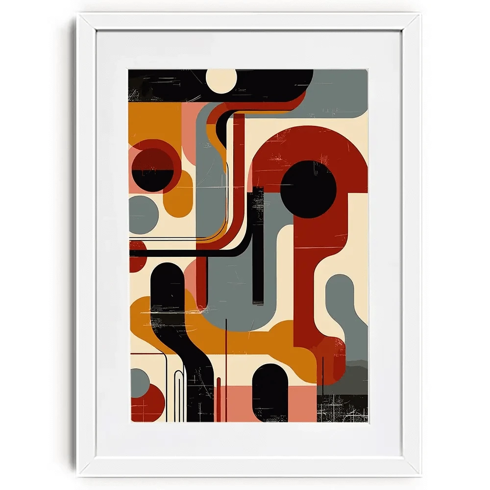Geometric Harmony Framed Art Print Geometric Harmony Framed Art Print wall art product P & M Print Gallery