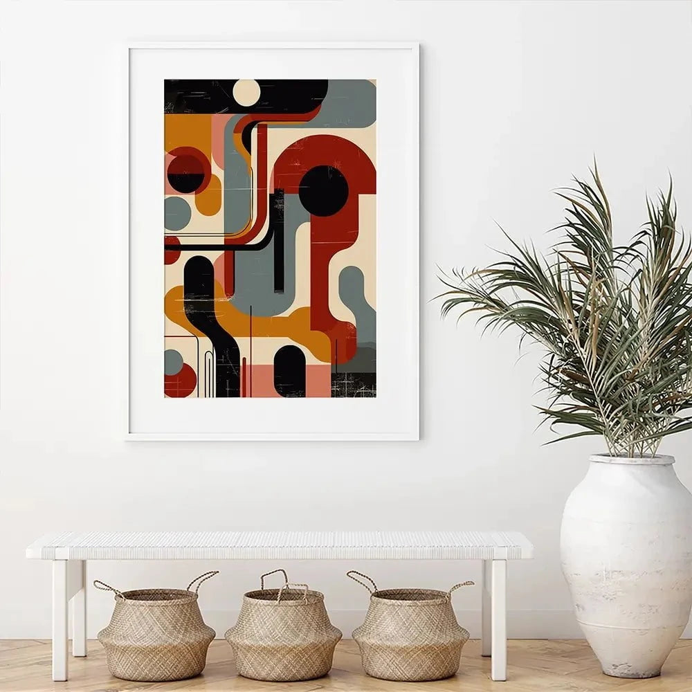 Geometric Harmony Framed Art Print Geometric Harmony Framed Art Print wall art product P & M Print Gallery