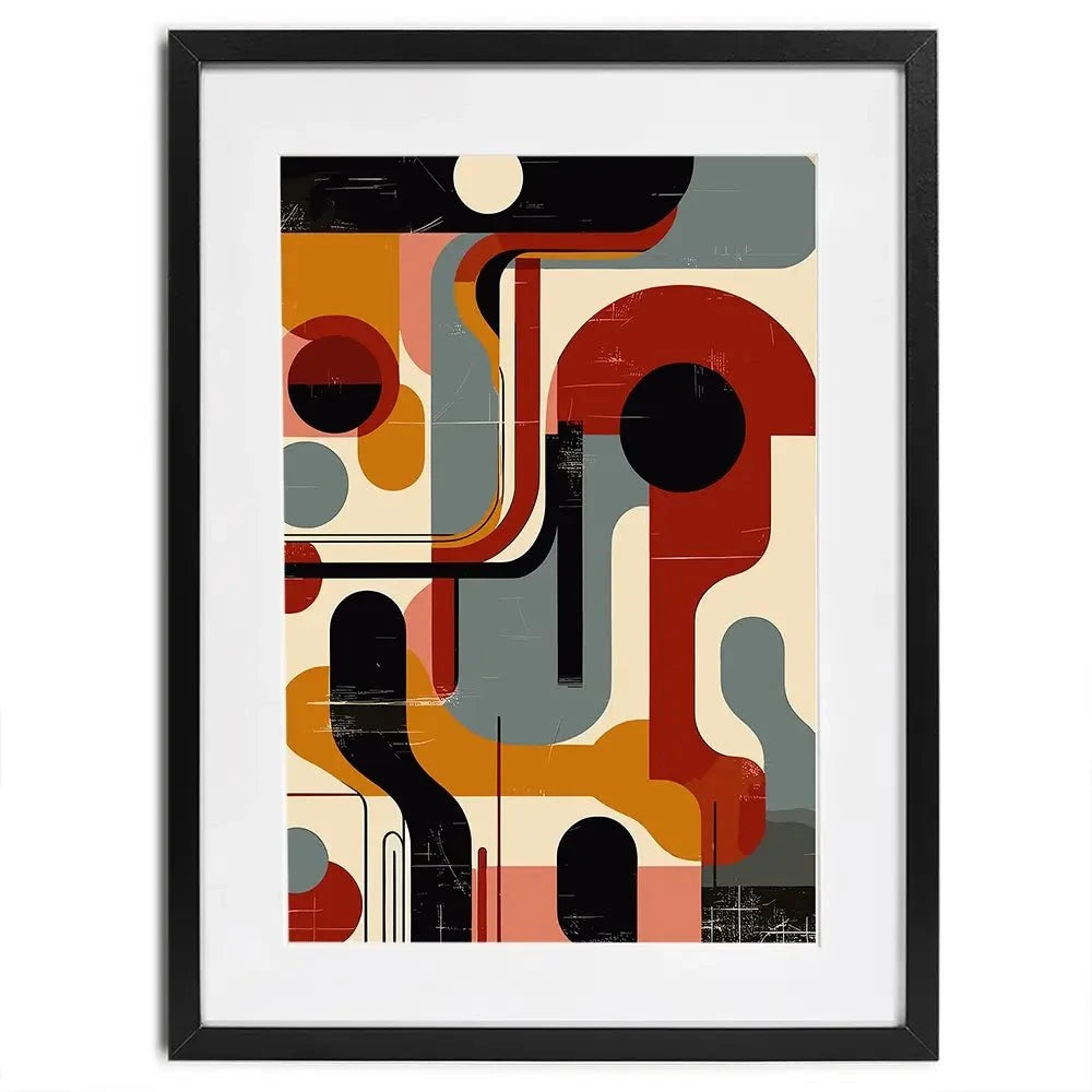 Geometric Harmony Framed Art Print Geometric Harmony Framed Art Print wall art product P & M Print Gallery