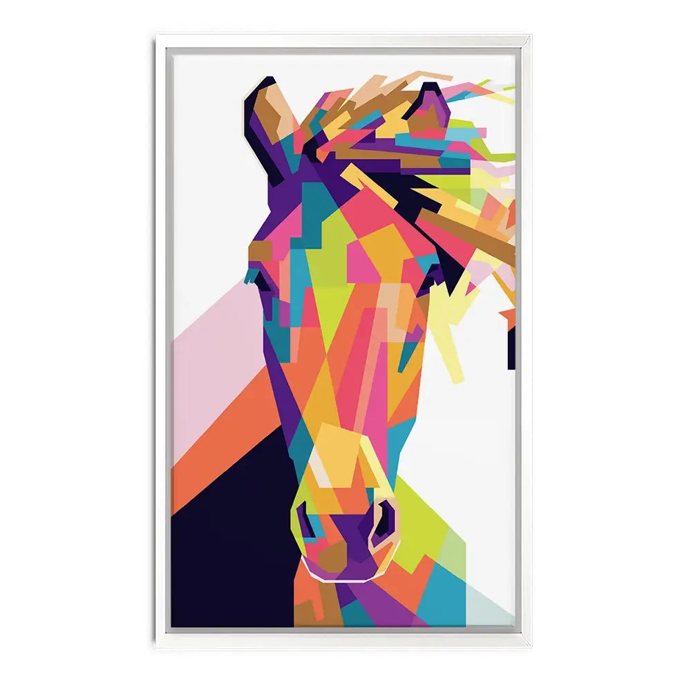 Geometric Pop Art Horse Canvas Print Geometric Pop Art Horse Canvas Print wall art product noeeerr / Shutterstock