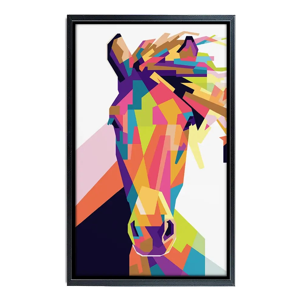 Geometric Pop Art Horse Canvas Print Geometric Pop Art Horse Canvas Print wall art product noeeerr / Shutterstock