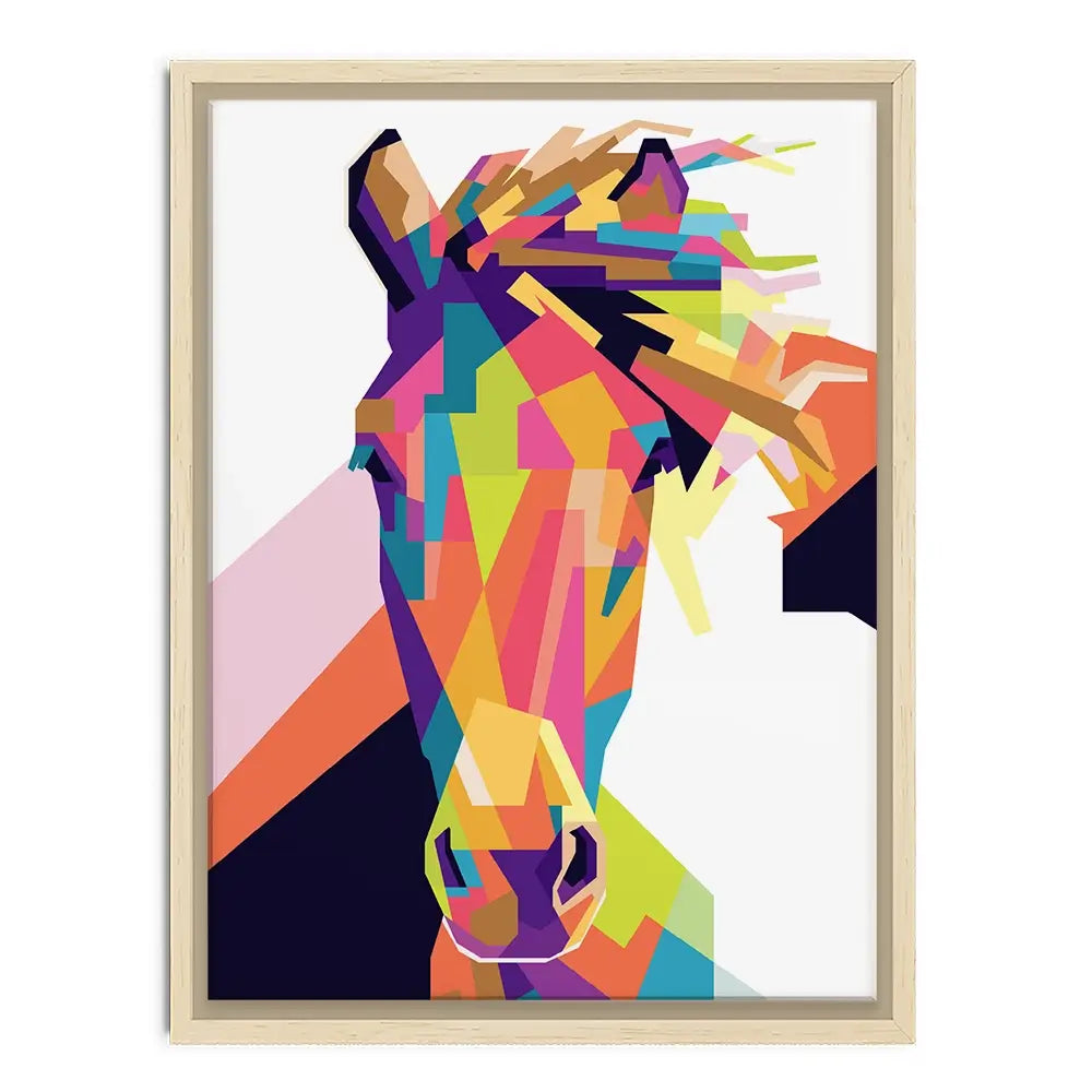 Geometric Pop Art Horse Canvas Print Geometric Pop Art Horse Canvas Print wall art product noeeerr / Shutterstock