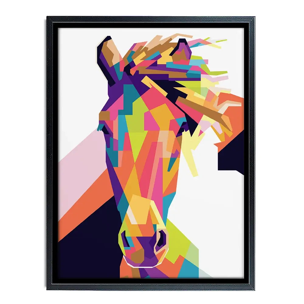 Geometric Pop Art Horse Canvas Print Geometric Pop Art Horse Canvas Print wall art product noeeerr / Shutterstock