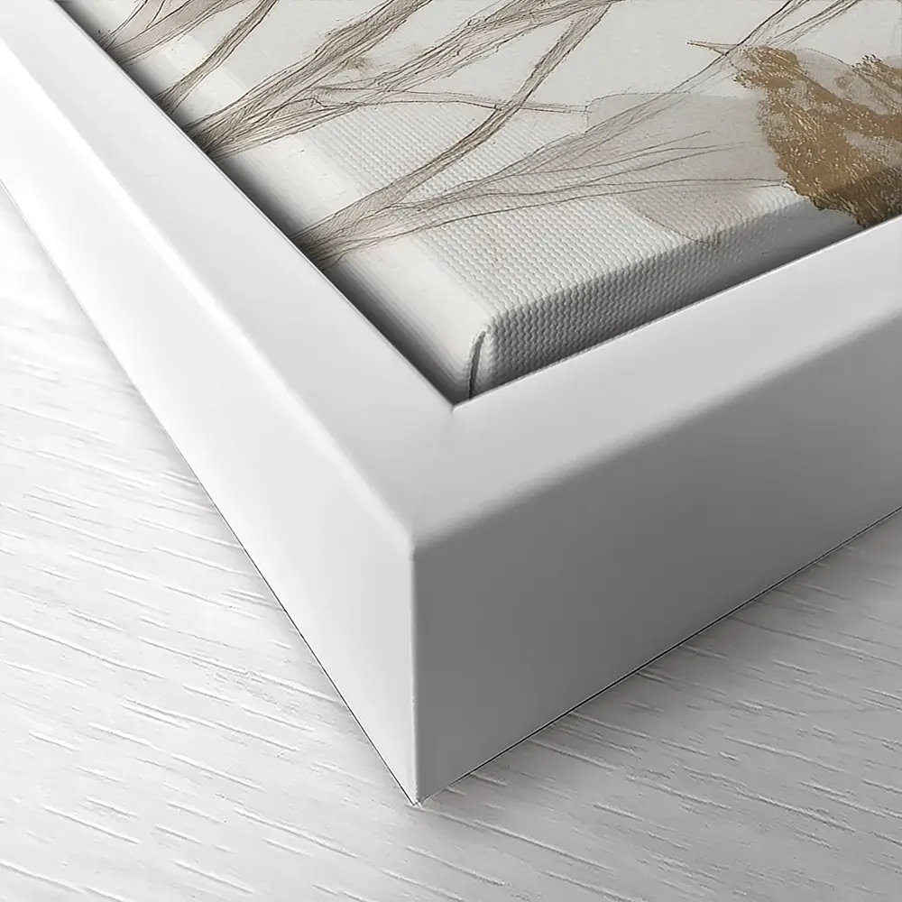 Gilded Banana Leaves Canvas Print Gilded Banana Leaves Canvas Print wall art product Chromatic Storm Studio