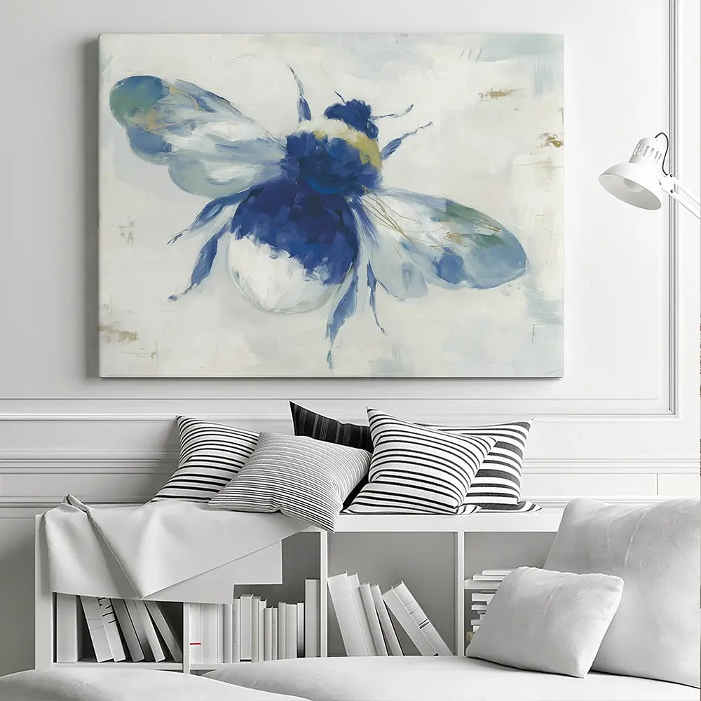 Gilded Bee Study Canvas Print Gilded Bee Study Canvas Print wall art product Chromatic Storm Studio