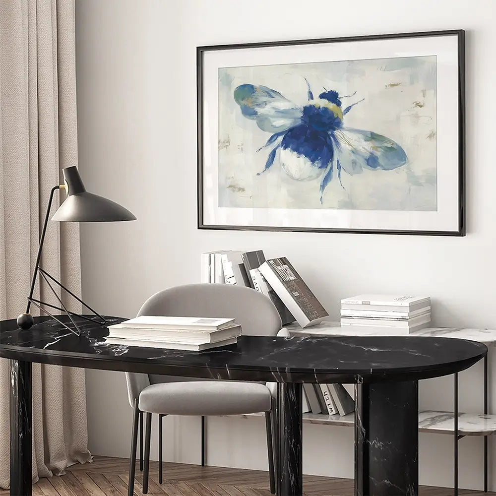 Gilded Bee Study Framed Art Print Gilded Bee Study Framed Art Print wall art product Chromatic Storm Studio