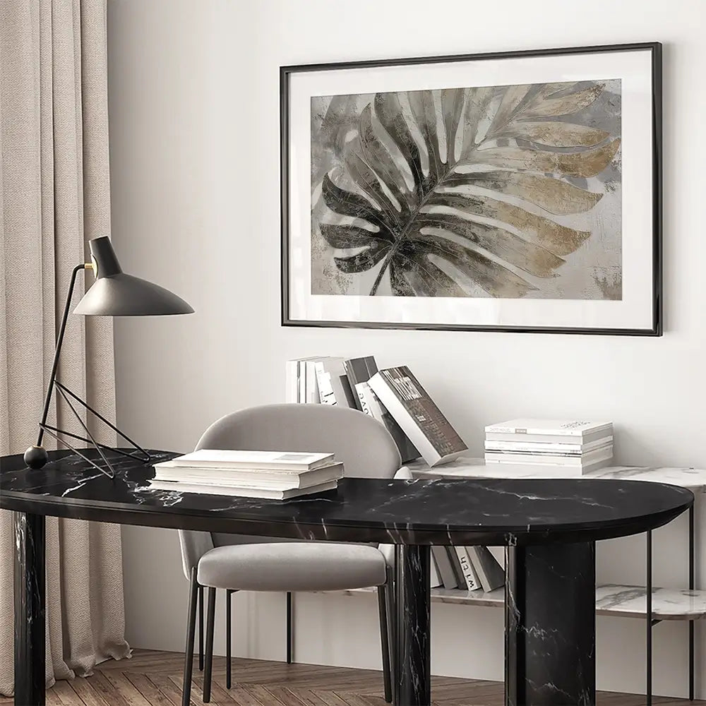 Gilded Frond Framed Art Print Gilded Frond Framed Art Print wall art product Svetlana Aleynikova