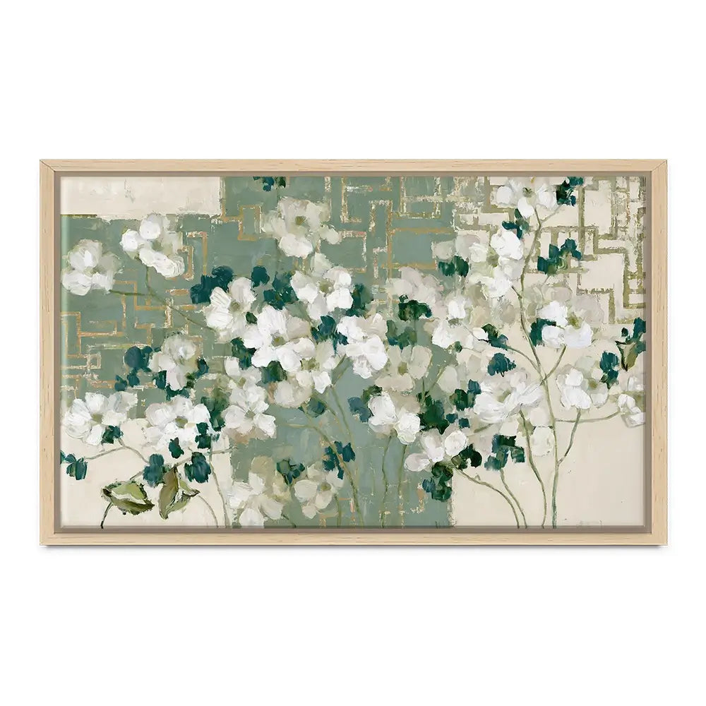 Gilded Maze Blooms Canvas Print Gilded Maze Blooms Canvas Print wall art product Chromatic Storm Studio