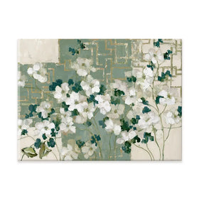 Gilded Maze Blooms Canvas Print Gilded Maze Blooms Canvas Print wall art product Chromatic Storm Studio