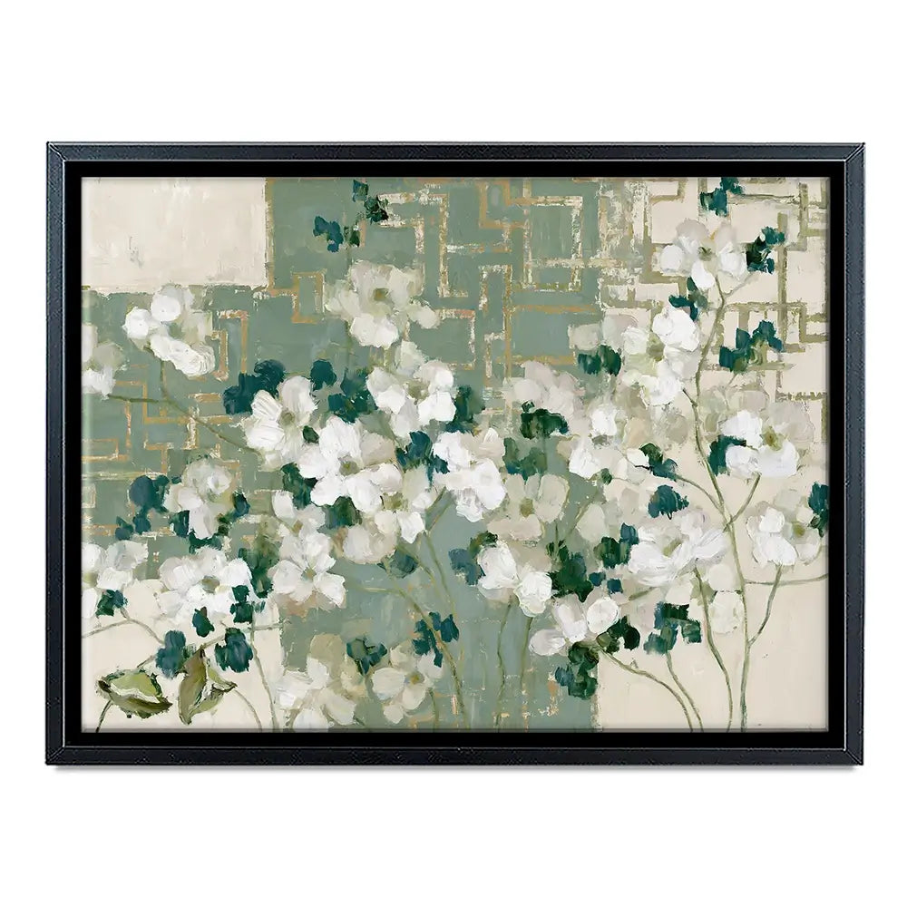 Gilded Maze Blooms Canvas Print Gilded Maze Blooms Canvas Print wall art product Chromatic Storm Studio