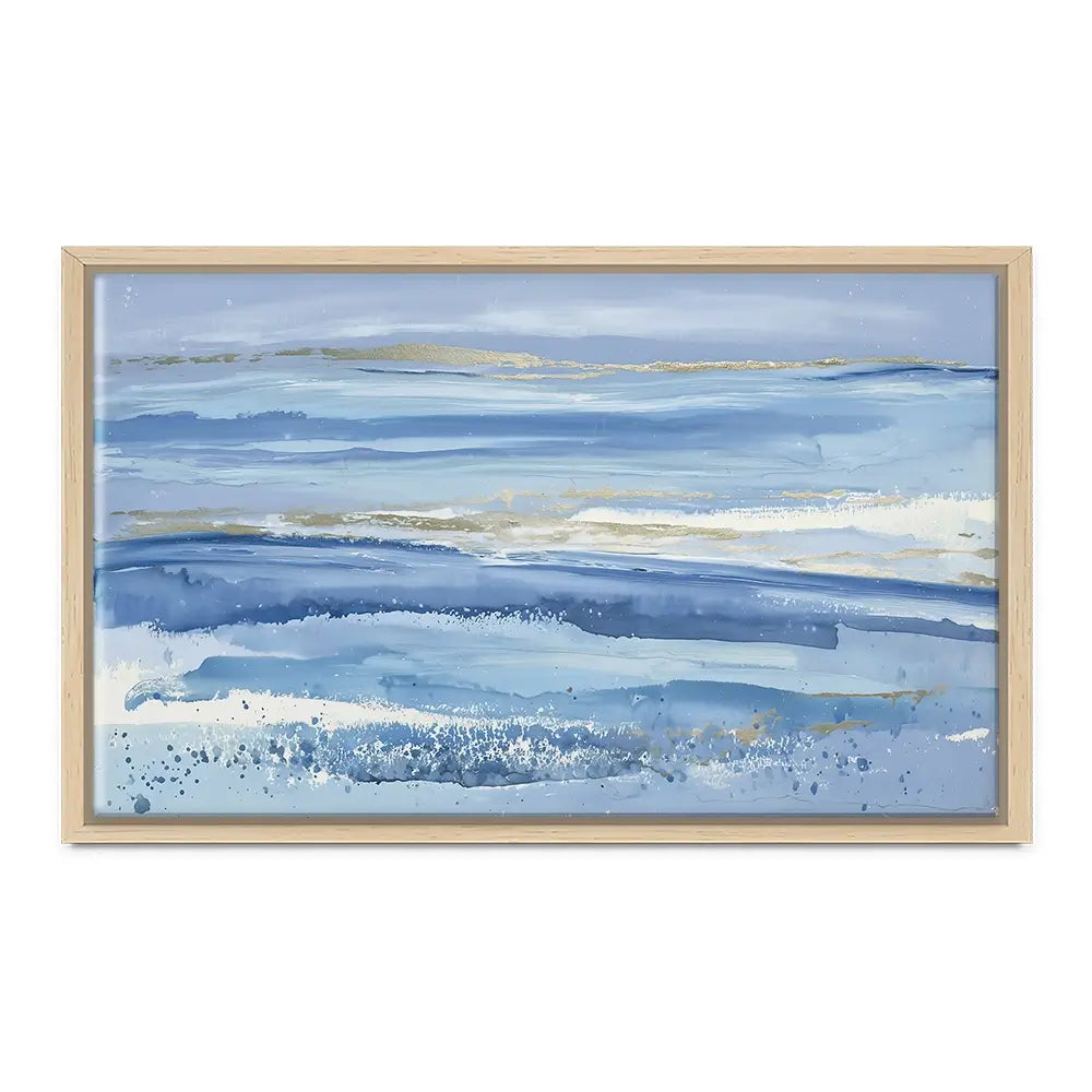 Gilded Sea Horizon Canvas Print Gilded Sea Horizon Canvas Print wall art product Chromatic Storm Studio