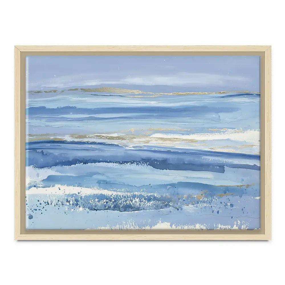Gilded Sea Horizon Canvas Print Gilded Sea Horizon Canvas Print wall art product Chromatic Storm Studio
