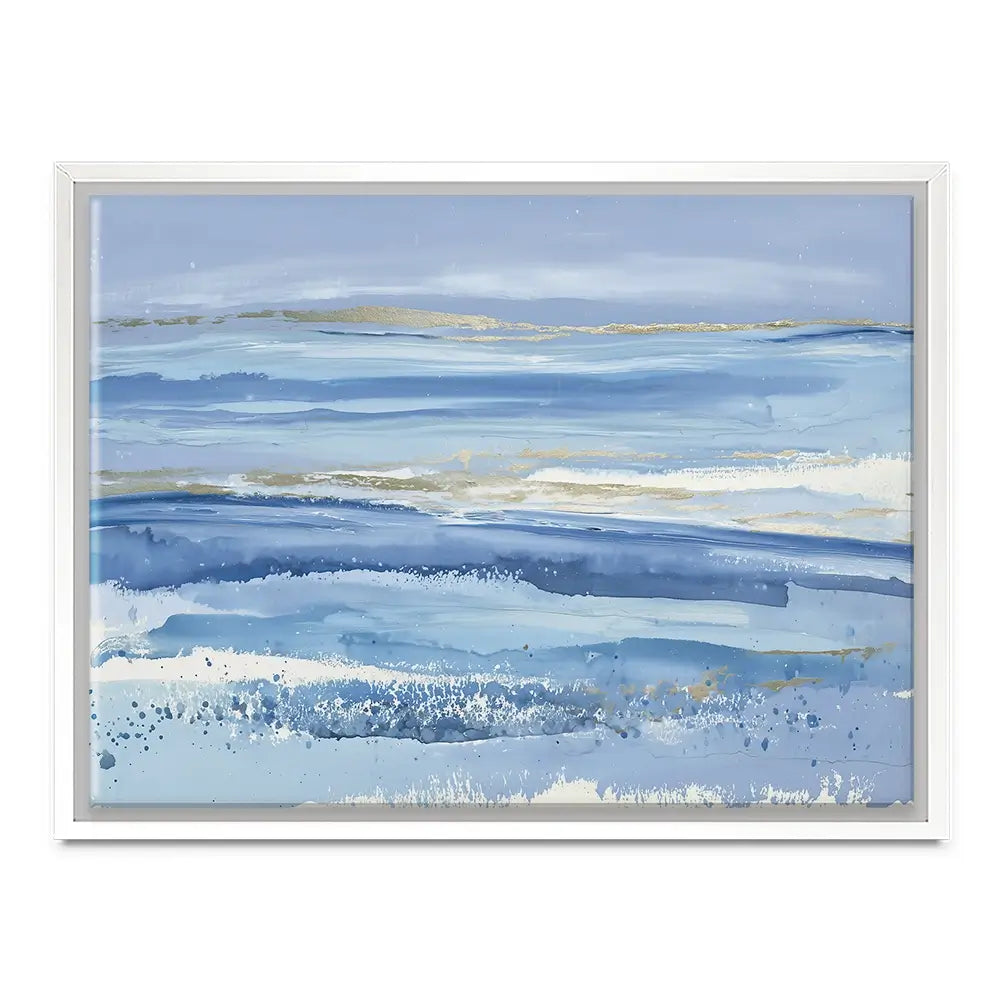Gilded Sea Horizon Canvas Print Gilded Sea Horizon Canvas Print wall art product Chromatic Storm Studio