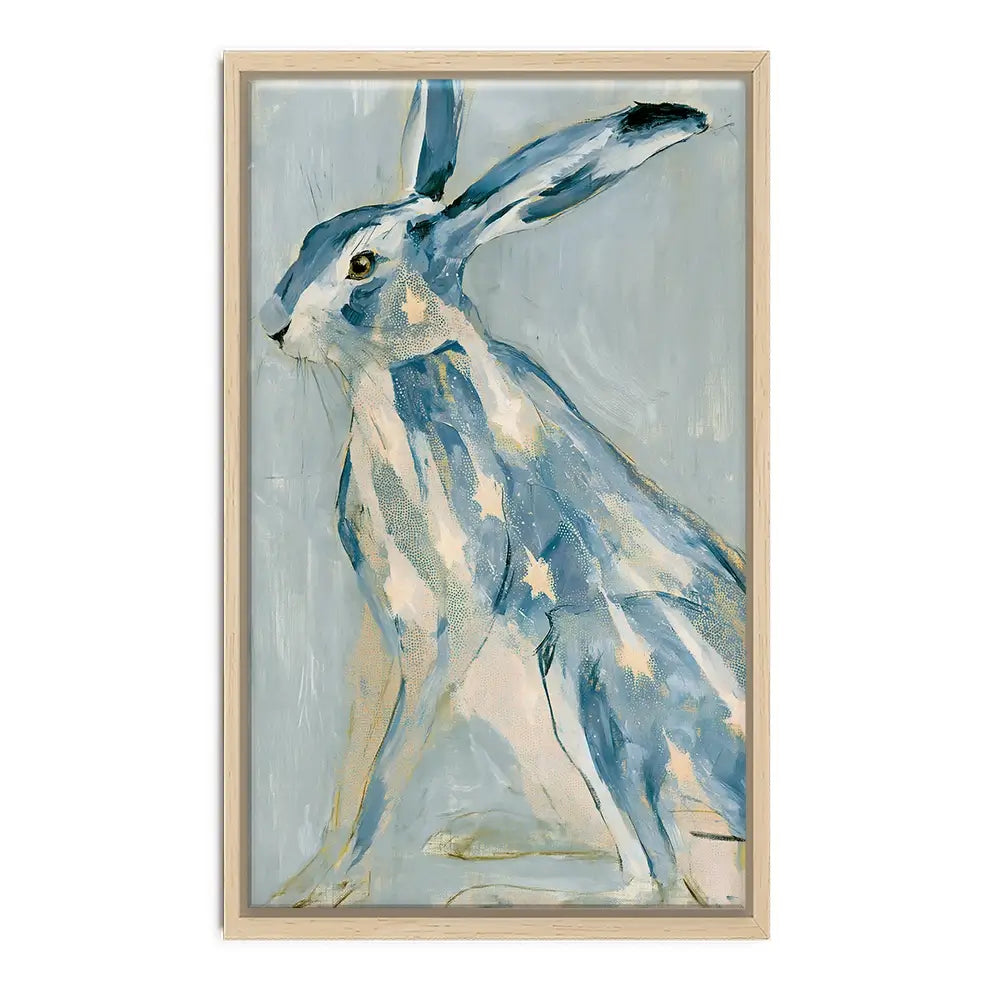 Gilded Star Hare Portrait Canvas Print Gilded Star Hare Portrait Canvas Print wall art product Chromatic Storm Studio