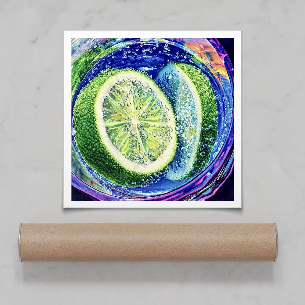 Gin And Tonic Cocktail Square Art Print Gin And Tonic Cocktail Square Art Print wall art product David Alexander Elder