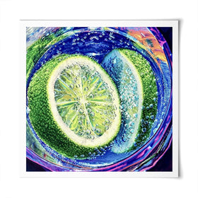 Gin And Tonic Cocktail Square Art Print Gin And Tonic Cocktail Square Art Print wall art product David Alexander Elder