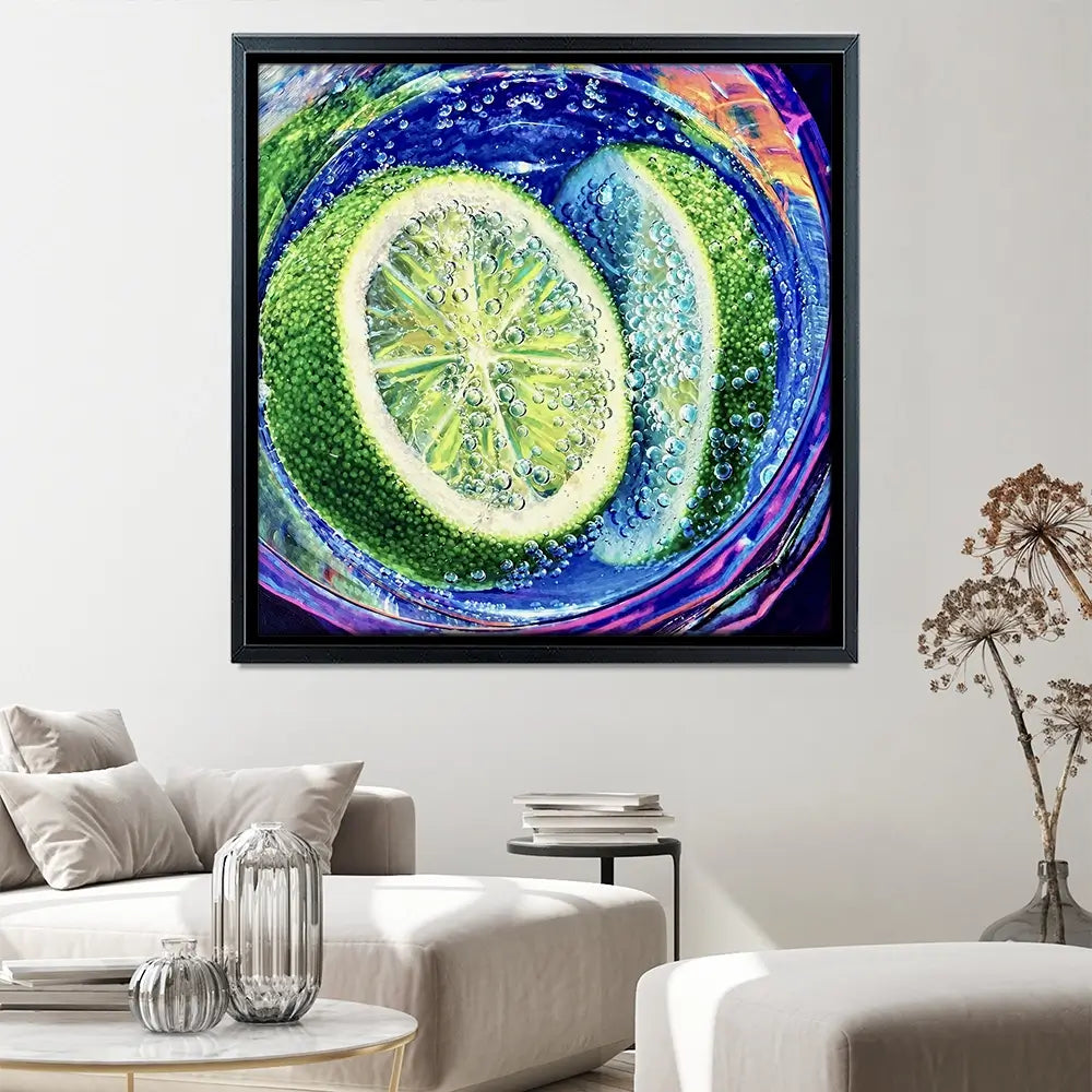 Gin And Tonic Cocktail Square Canvas Print Gin And Tonic Cocktail Square Canvas Print wall art product David Alexander Elder