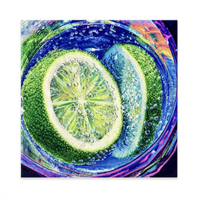 Gin And Tonic Cocktail Square Canvas Print Gin And Tonic Cocktail Square Canvas Print wall art product David Alexander Elder