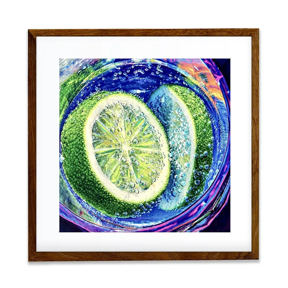 Gin And Tonic Cocktail Square Framed Art Print Gin And Tonic Cocktail Square Framed Art Print wall art product David Alexander Elder